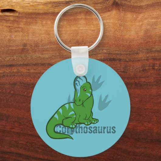 Cute Corythosaurus Sleutelhanger (Voorkant)