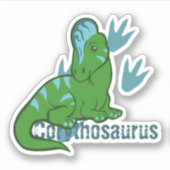 Cute Corythosaurus Sticker (Voorkant)