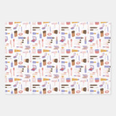 Cute Cosmetic Makeup Pattern Inpakpapier Vel (Voorkant 2)
