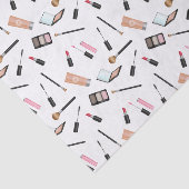Cute Cosmetics Items Scattered Pattern Tissuepapier (Detail)