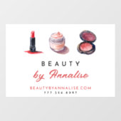 Cute Cosmetics Schoonheidsadviseur Raamsticker (Vel)