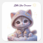 Cute Cosmic Cat Sticker (Voorkant)