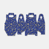 Cute Cosmic Pattern Sterrennacht Galaxy Navy Blue Bedankdoosjes (Uitgevouwen)