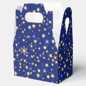 Cute Cosmic Pattern Sterrennacht Galaxy Navy Blue Bedankdoosjes (Geopend)