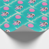 Cute Cosmonaut perfect om het cadeau te pakken. Cadeaupapier (Hoek)