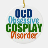Cute Cosplay Humor Kerstmis Keramisch Ornament (Voorkant)