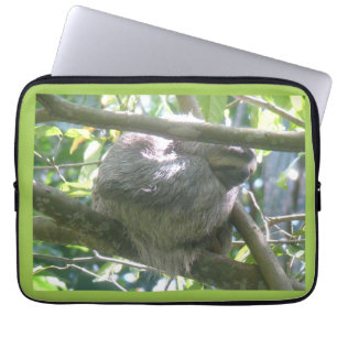 Cute Costa Rica luiaard laptophoes Laptop Sleeve