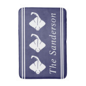 Cute Costal Nautical Stingray Manta ray Badmat (Voorkant Verticaal)