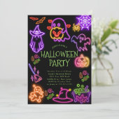 Cute Costume Halloween Feest Uitnodiging (Staand voorkant)