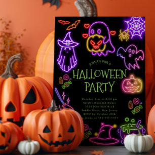 Cute Costume Halloween Feest Uitnodiging