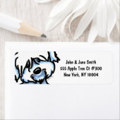 Cute Coton de Tulear Personalized Etiket (Insitu)