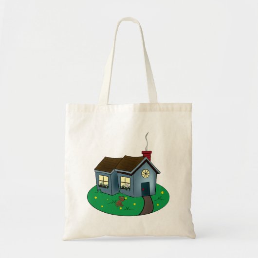 Cute Cottage Home Tote Bag (Voorkant)