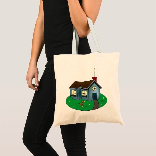 Cute Cottage Home Tote Bag