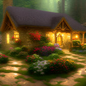 Cute Cottage Jigzaag Puzzle Legpuzzel