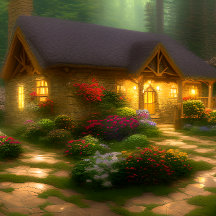 Cute Cottage Jigzaag Puzzle