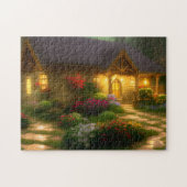 Cute Cottage Jigzaag Puzzle Legpuzzel (Horizontaal)