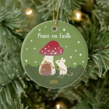 Cute Cottagecore Mouse Red Mushroom Toadstool Home