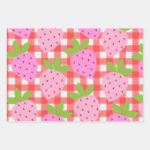 Cute Cottcore aardbei Pset in Red Inpakpapier Vel (Voorkant 2)