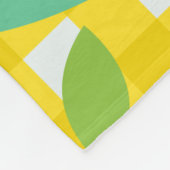 Cute Cottcore  aardbeien Pset Yellow Fleece Deken (Hoek)