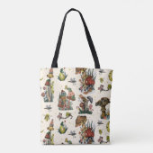 Cute Cottcore Merry-kerstkleertas, Lover tot Tote Bag (Achterkant)