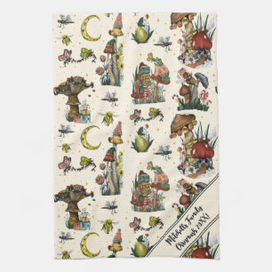 Cute Cottcore Merry-kerstroom Lover Ki Theedoek