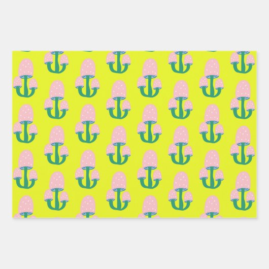 Cute Cottcore Padroom Geel en Roze Inpakpapier Vel (Voorkant 2)