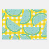 Cute Cottcore  Watermeloen Geel Pastma Inpakpapier Vel (Voorkant 2)