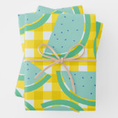 Cute Cottcore  Watermeloen Geel Pastma Inpakpapier Vel (In situ)