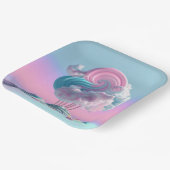 Cute Cotton Snoep Clouds Paper Bord (Gebogen)