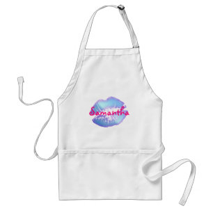 Cute Cotton snoep kleur blauw en roze Standaard Schort