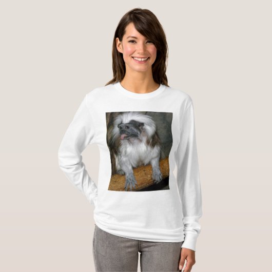 Cute Cotton-top Tamarin T-shirt (Voorkant volledig)