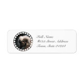 Cute Cotton Topped Tamarin Mailing Labels (Voorkant)