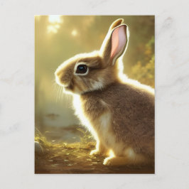 Cute Cottontail Wildlife Portret Briefkaart
