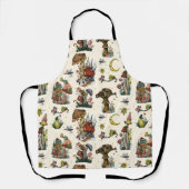 Cute Cotvoordcore Merry-kerstklep Lover Ap Schort (Voorkant)