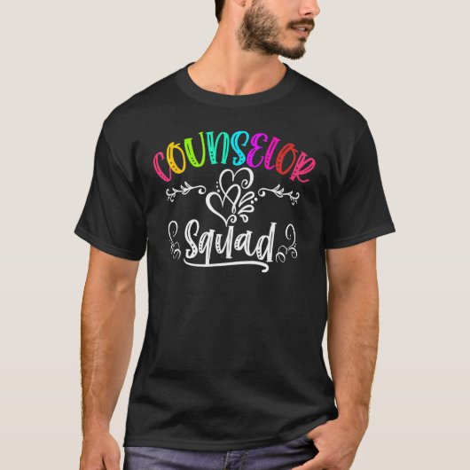 Cute Counselor Squad Back To School Teacher Mens W T-shirt (Voorkant)