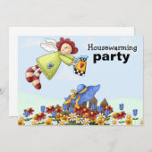 Cute Country Angel Watering Flowers (Voorkant / Achterkant)