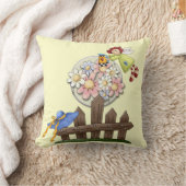 Cute Country Angel Watering Flowers Kussen (Deken)