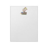 Cute Country Angel Watering Flowers Notitieblok (Linkerzijde)