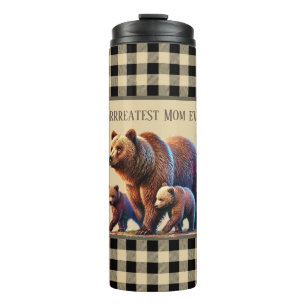 Cute Country bear best Mom ever Thermosbeker