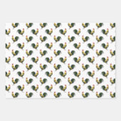 Cute  Country Boerderij Rooster Pattern Inpakpapier Vel (Voorkant)