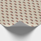 Cute Country Buffalo Pattern Cadeaupapier (Hoek)