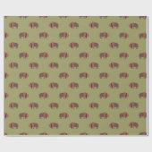 Cute Country Buffalo Pattern Cadeaupapier (Vlak)