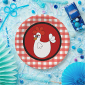 Cute Country chicken Barn Papieren Bordje (Feest)