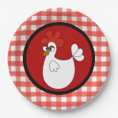 Cute Country chicken Barn Papieren Bordje (Voorkant)