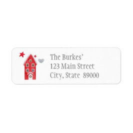 Cute Country Christmas Return Address Labels