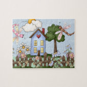 Cute Country Folk Art Afbeelding Legpuzzel (Horizontaal)