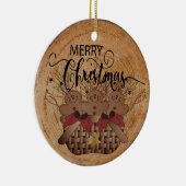 Cute Country Gingerbread Keramisch Ornament (Rechts)