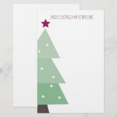 Cute & Country Kerstmis Briefpapier (Voorkant / Achterkant)