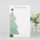 Cute & Country Kerstmis Briefpapier (Staand voorkant)