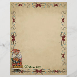 Cute Country Kerstmis Letterhead